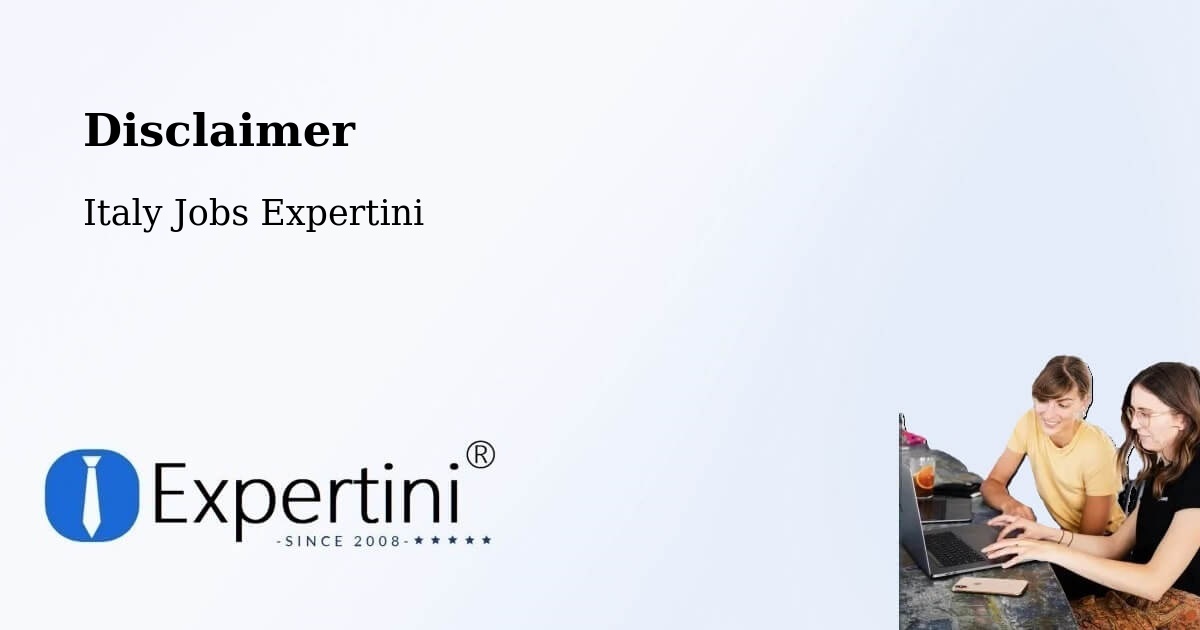 Disclaimer – Nibionno - Italy Jobs Expertini